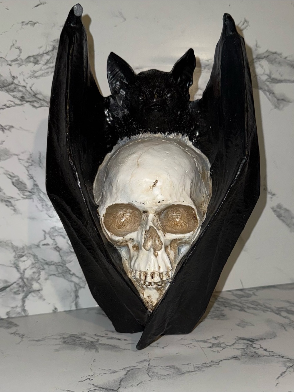Ashland Halloween Midnight Moon Bat and Skull Tabletop Decor